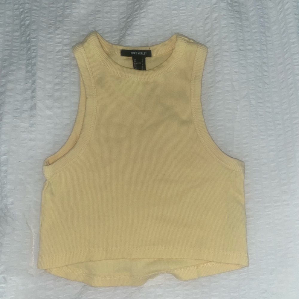 Pastel yellow tank top